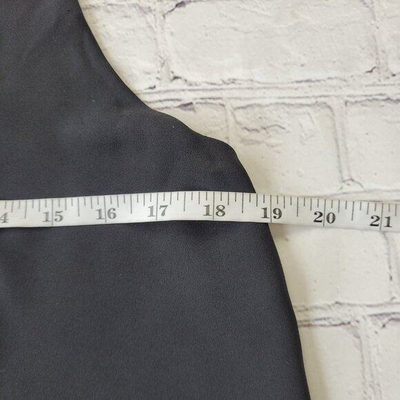 Loft Outlet Woman’s Black chiffon v-neck camisole blouse size Petite M - Picture 4 of 11